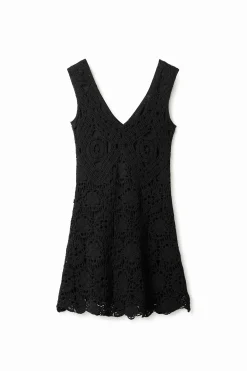 Crochet short dress