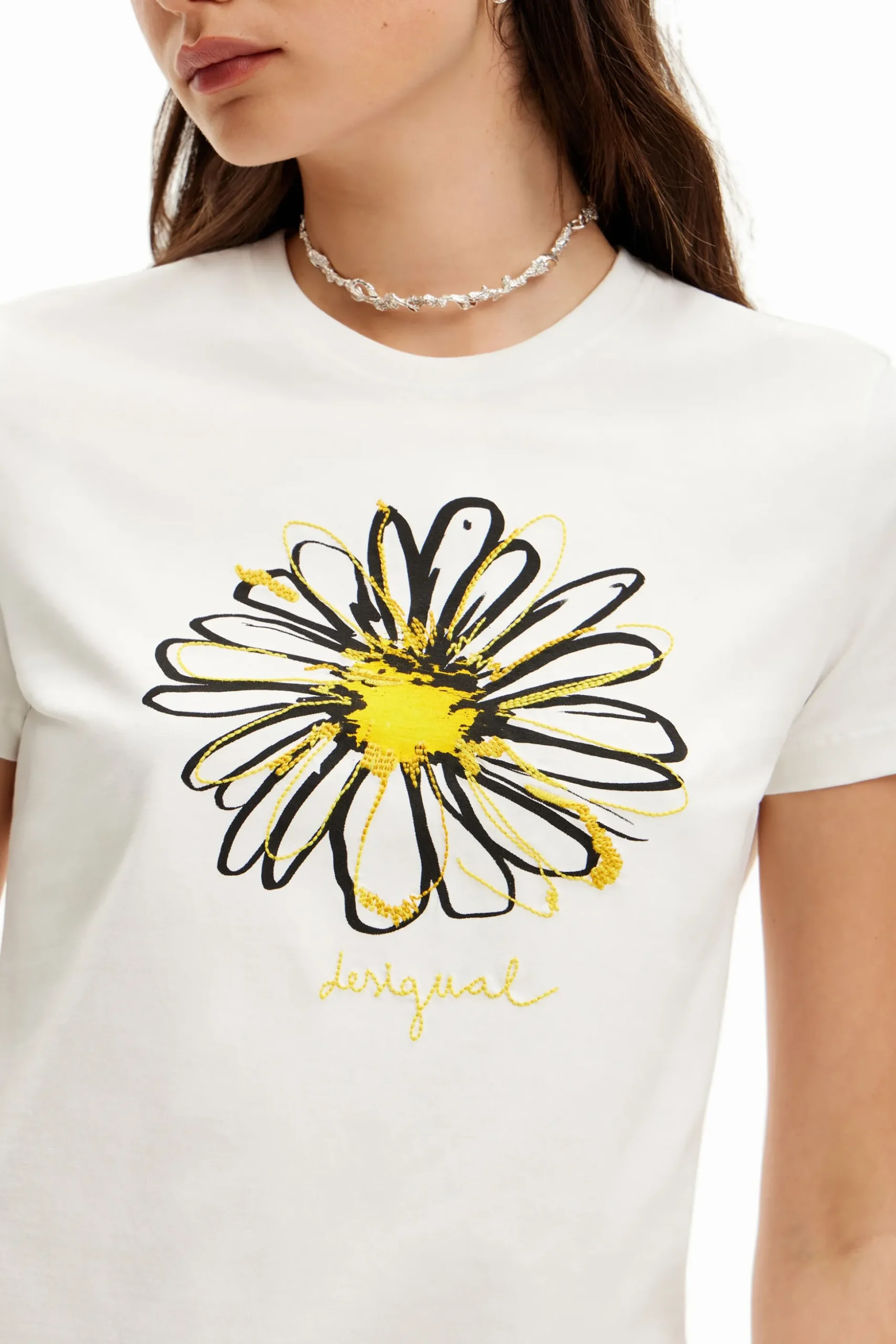 Daisy illustration T-shirt