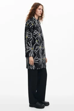 Daisy print coat