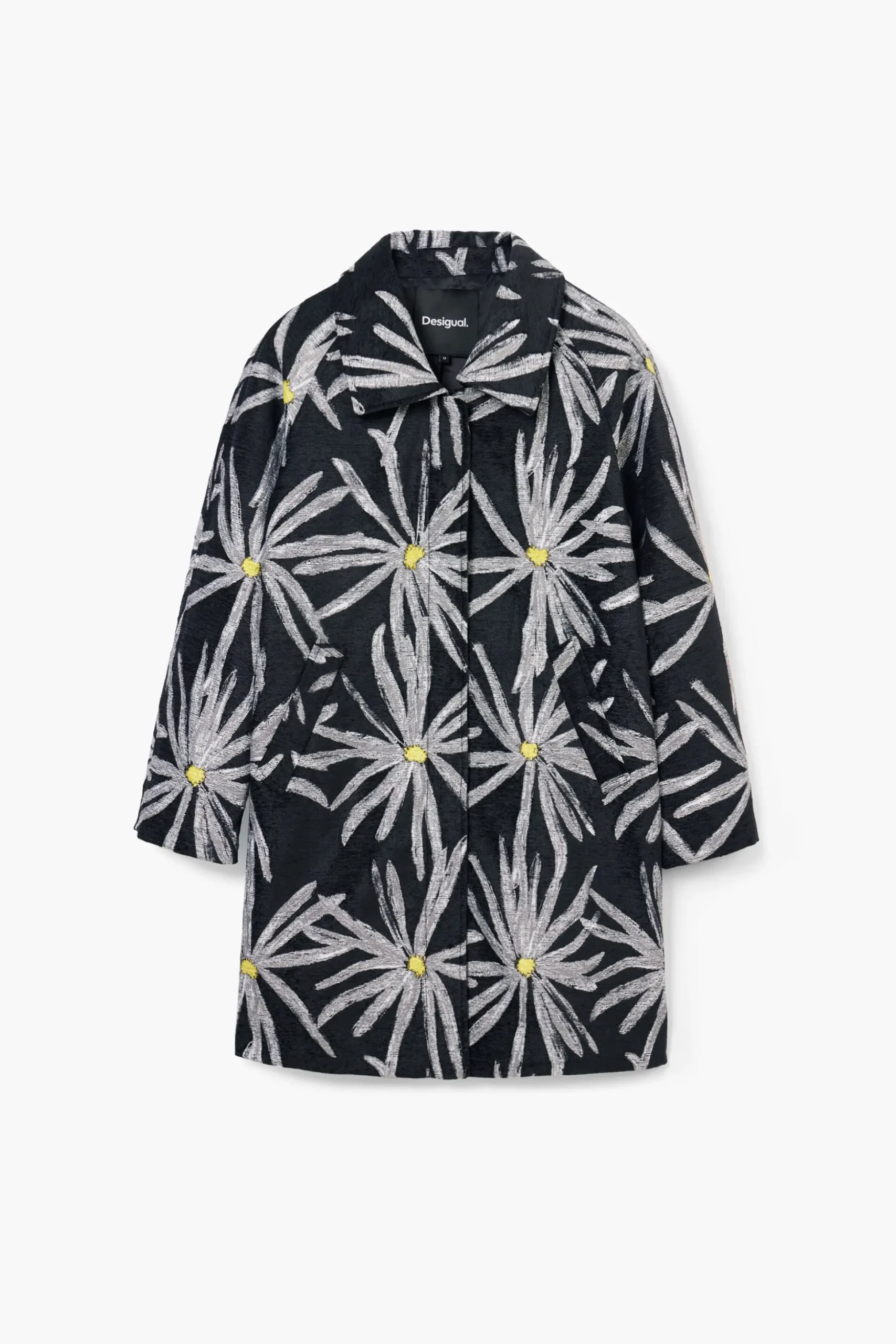 Daisy print coat