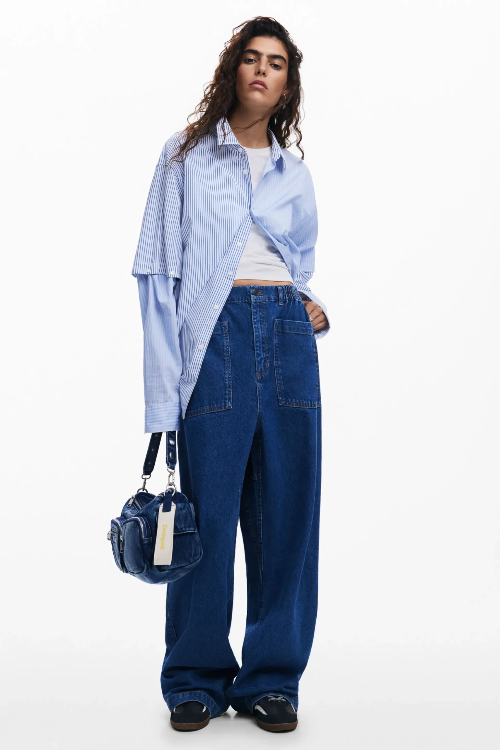 Deconstructed long-sleeve shirt