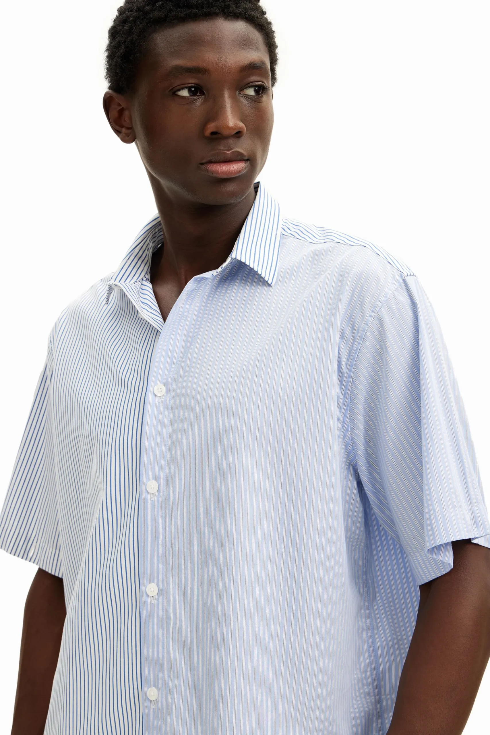 Deconstructed long-sleeve shirt