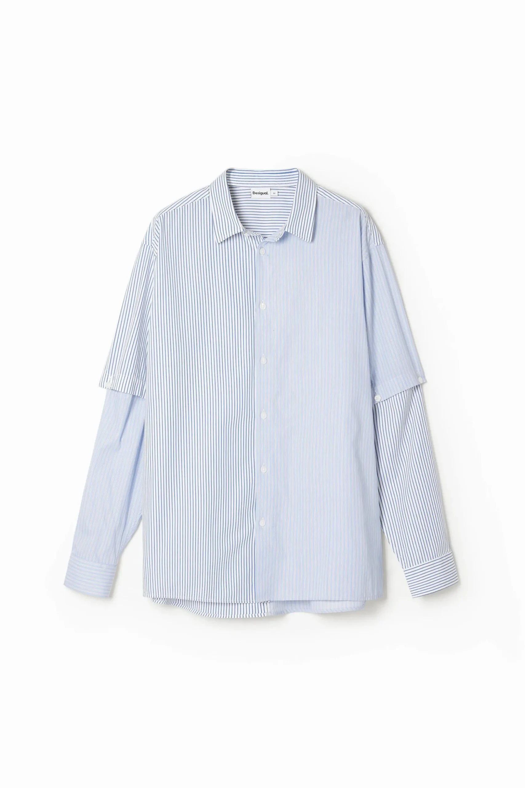 Deconstructed long-sleeve shirt