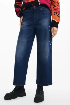 Denim culotte jeans