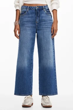 Denim culotte jeans