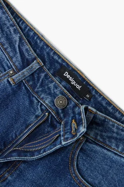 Denim culotte pants