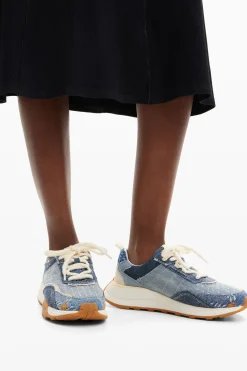 Denim jogger sneakers