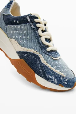 Denim jogger sneakers
