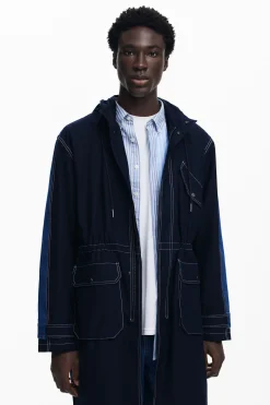 Denim parka