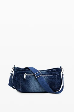 Denim shoulder bag