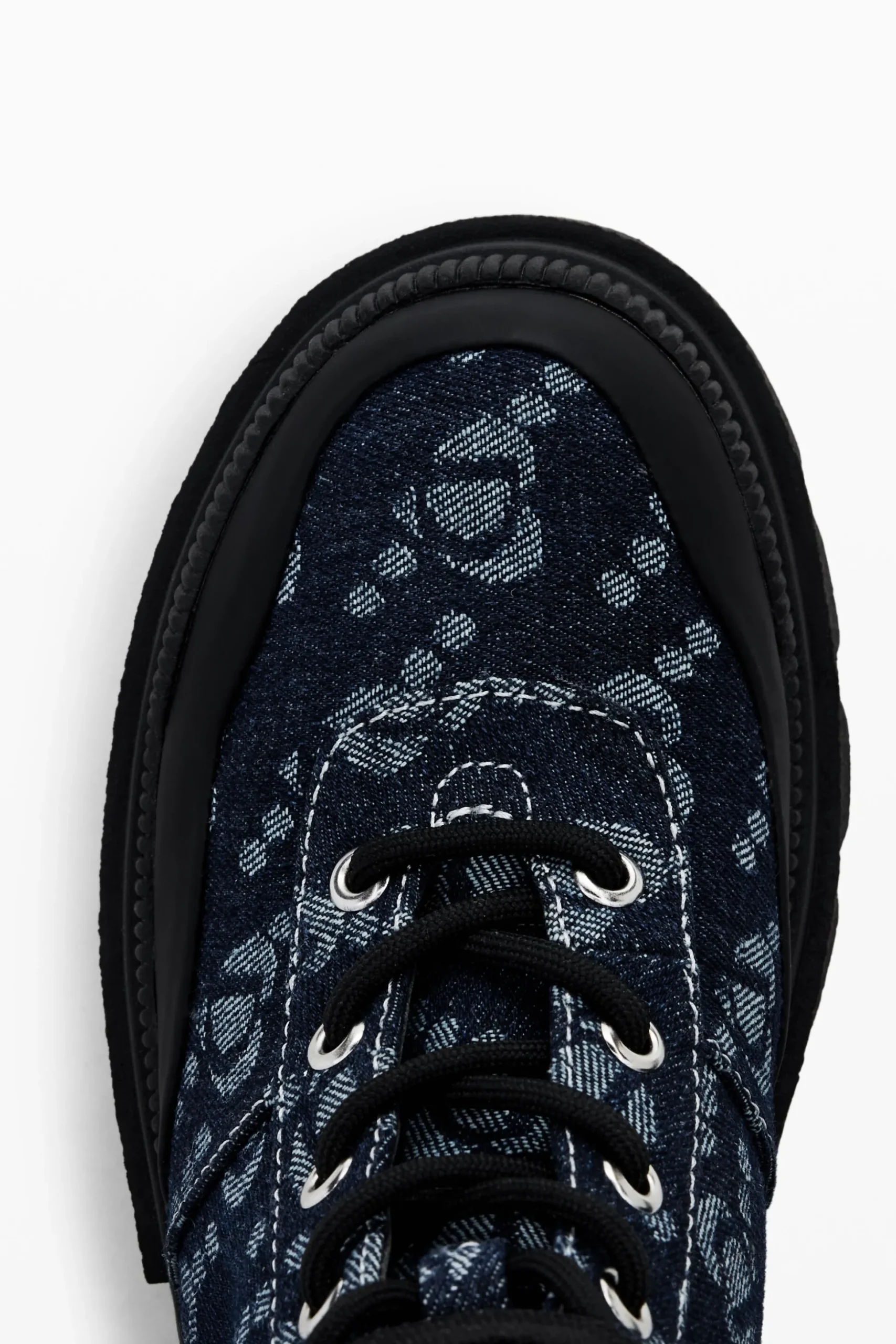 Denim trucker boot