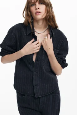 Denim trucker jacket