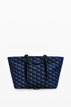 Desigual logo shopper bag