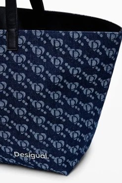 Desigual logo shopper bag