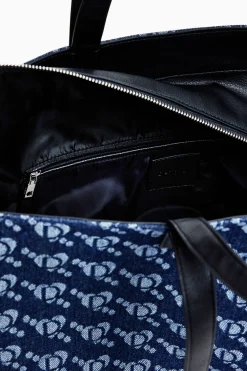 Desigual logo shopper bag