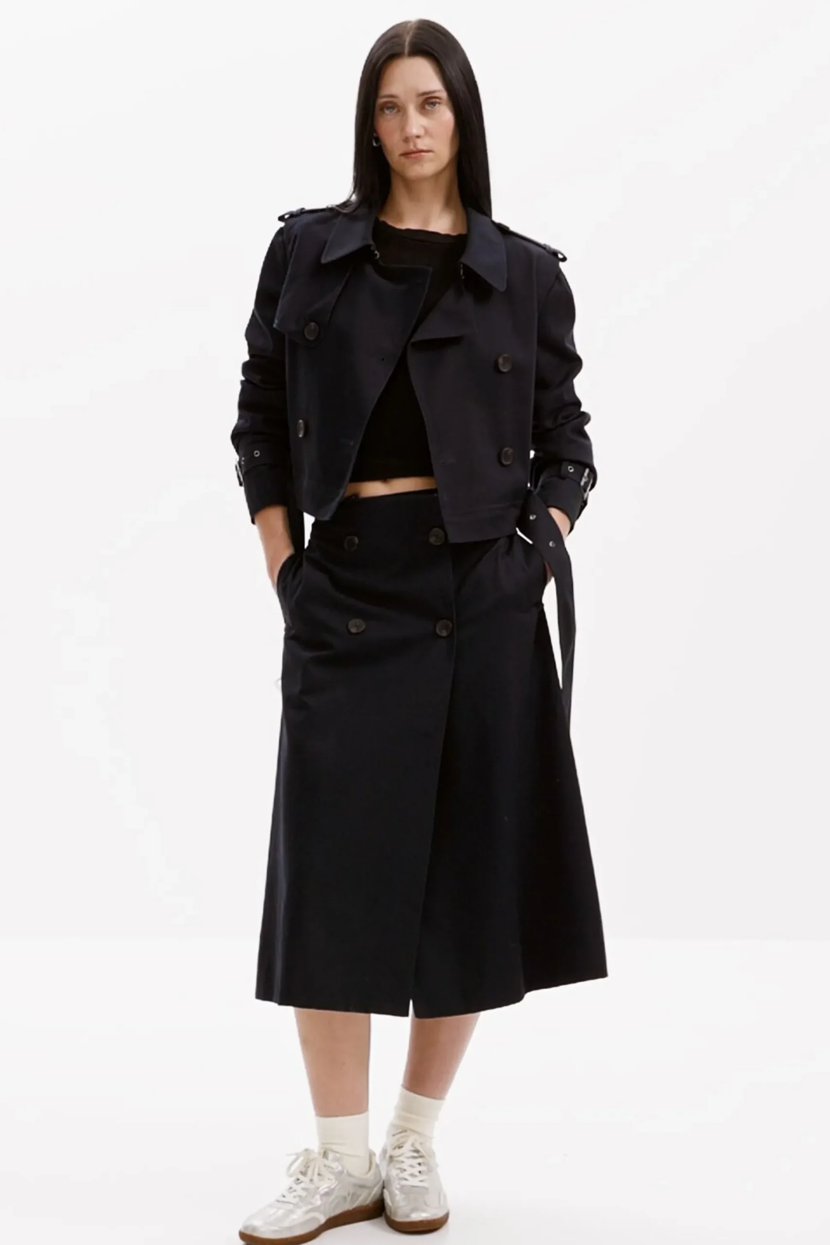 Detachable trench coat