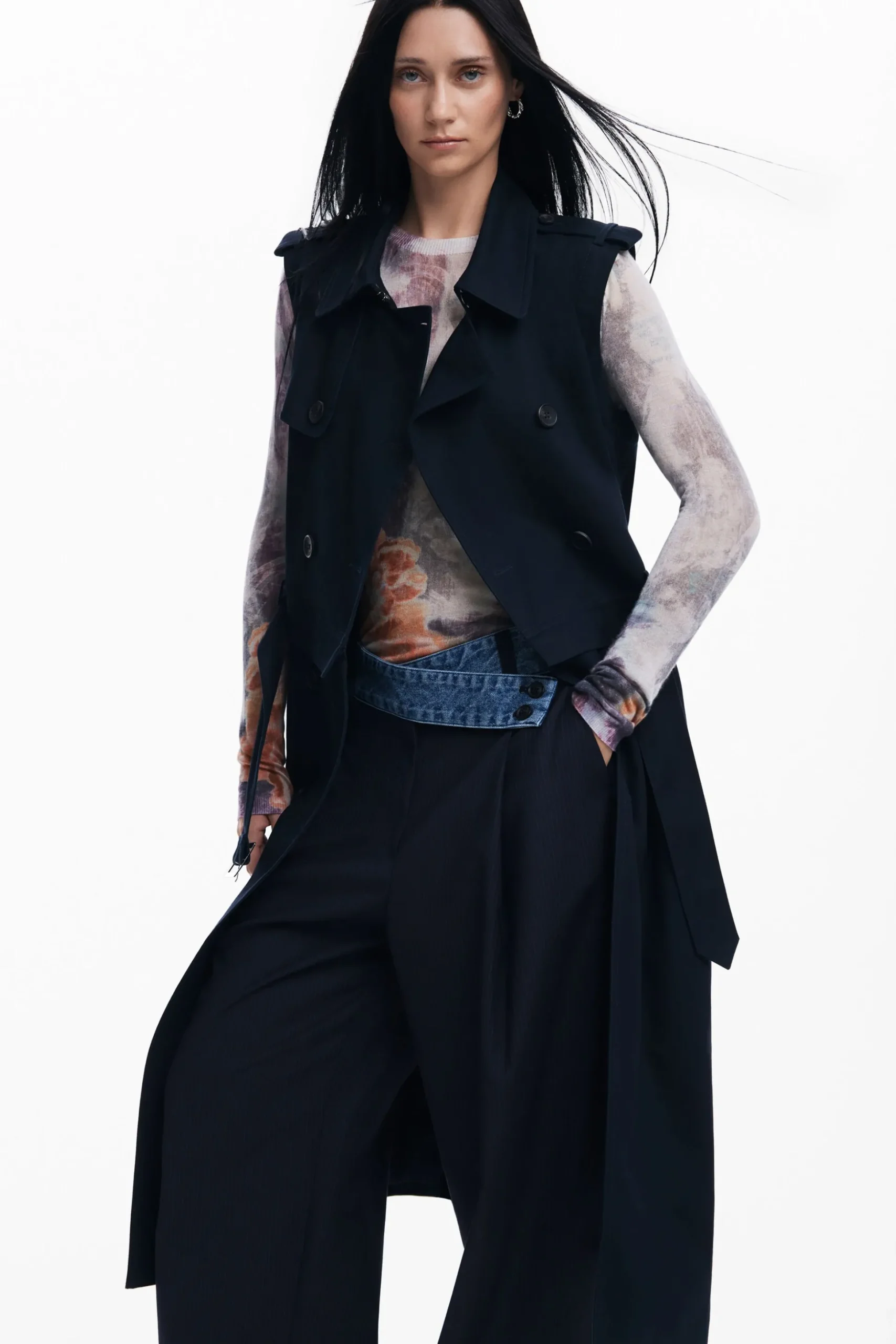 Detachable trench coat