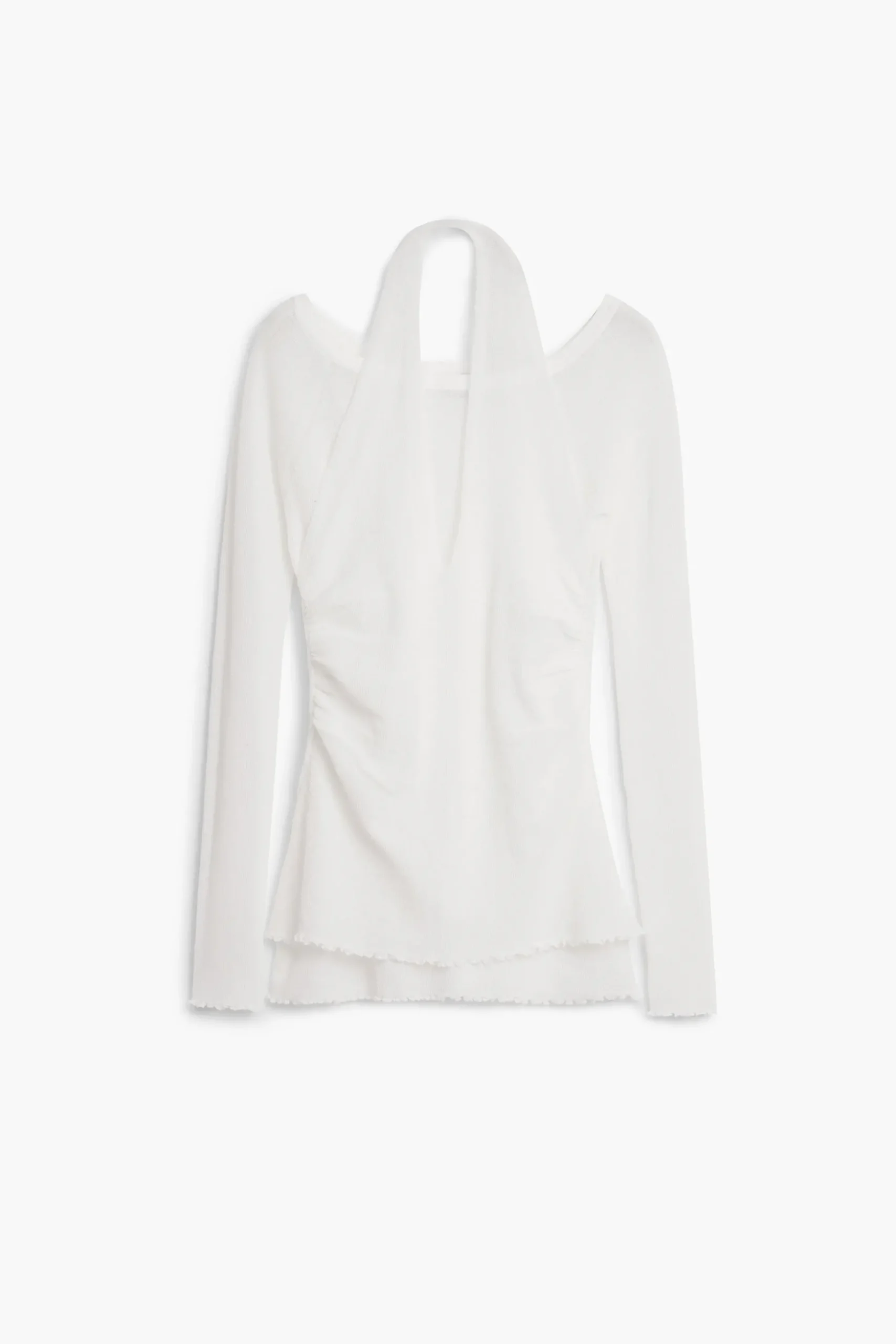 Double neckline T-shirt