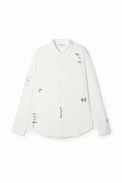 Embroidered details shirt