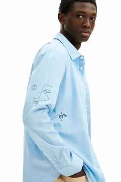 Embroidered details shirt