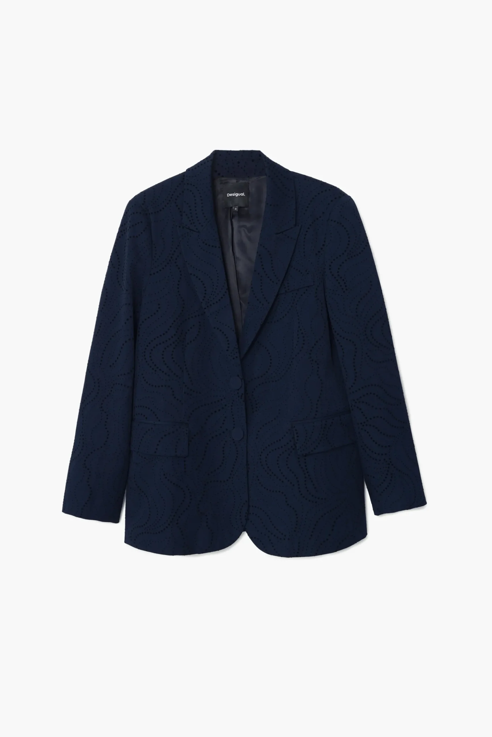 Embroidered floral blazer