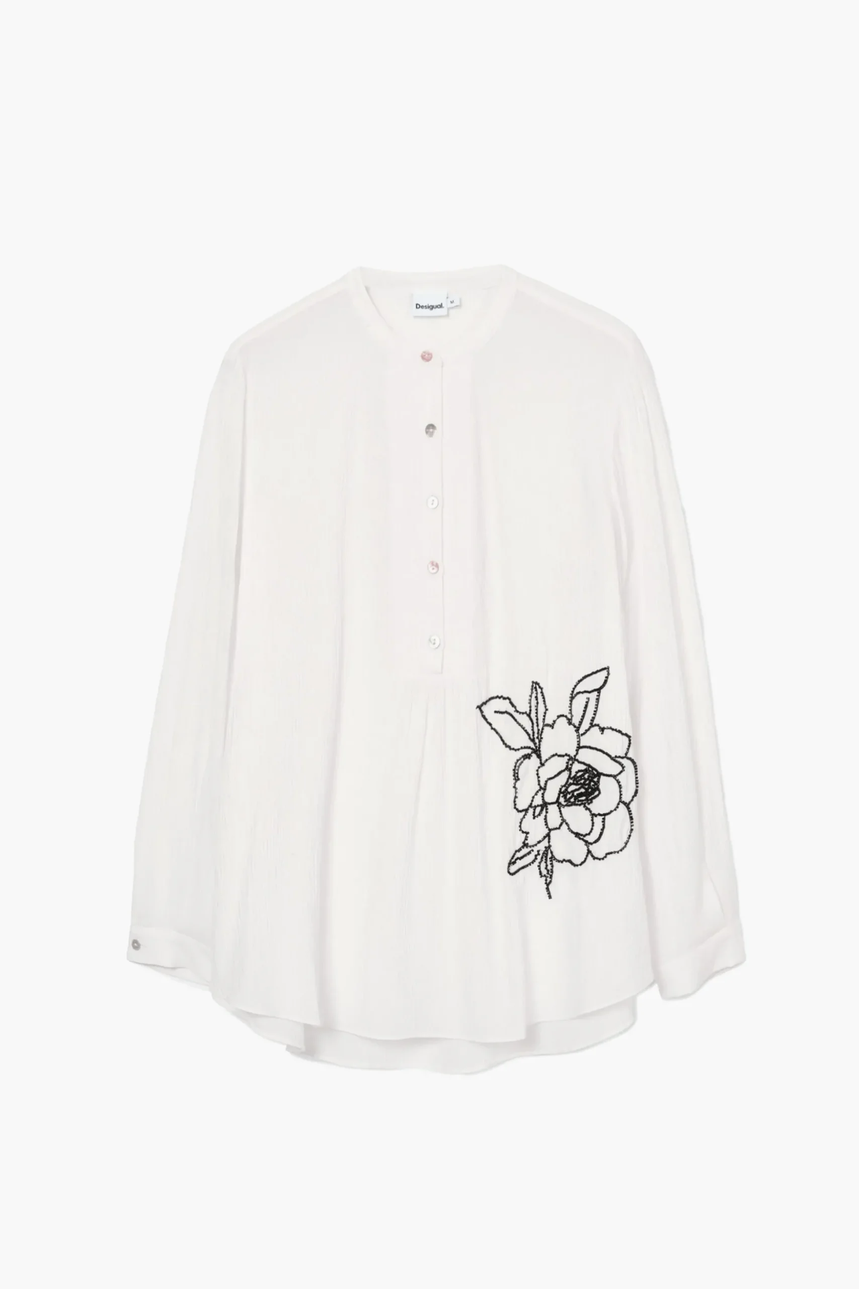 Embroidered flower blouse