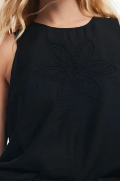 Embroidered flower blouse