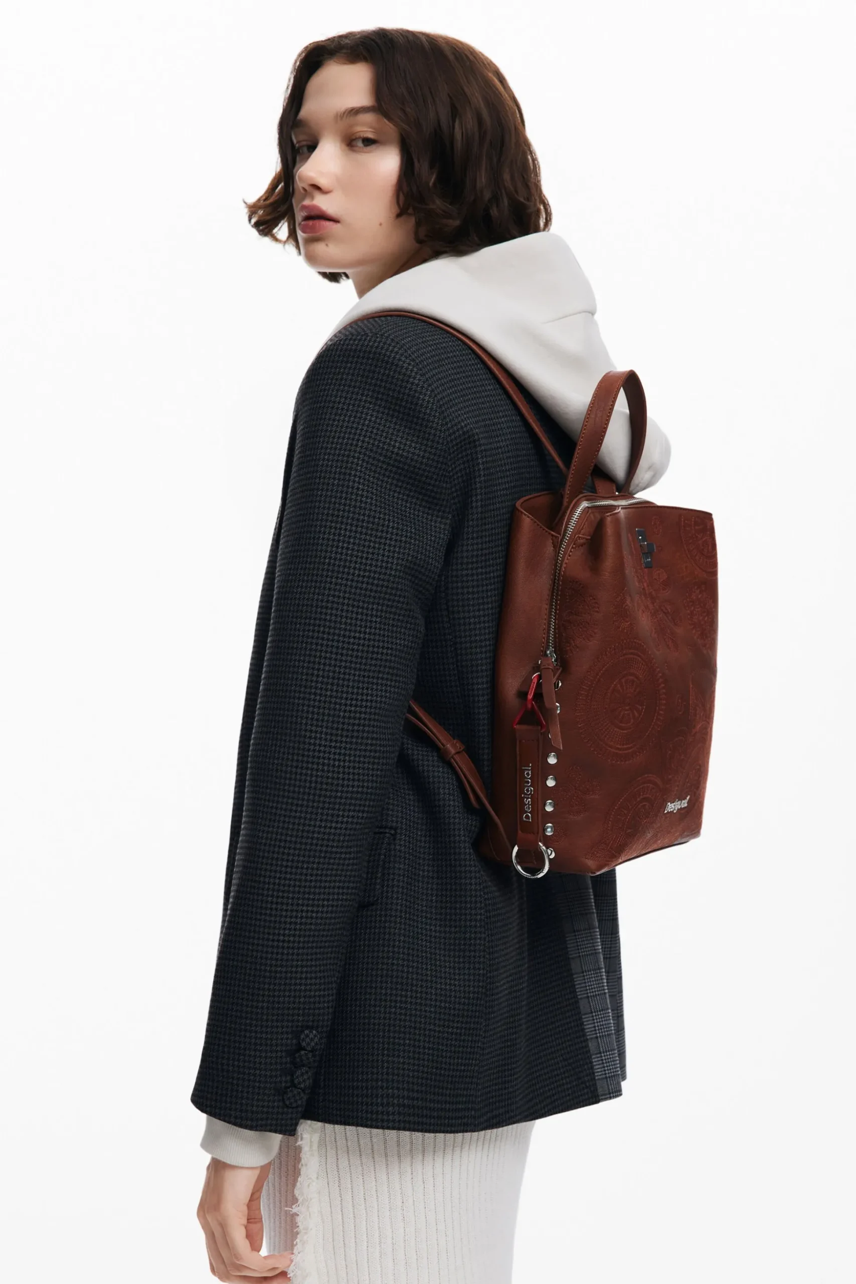 Embroidered S backpack