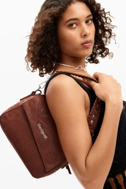 Embroidered S handbag