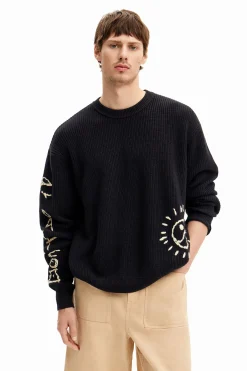 Embroidered sweater