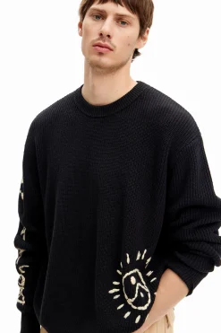 Embroidered sweater