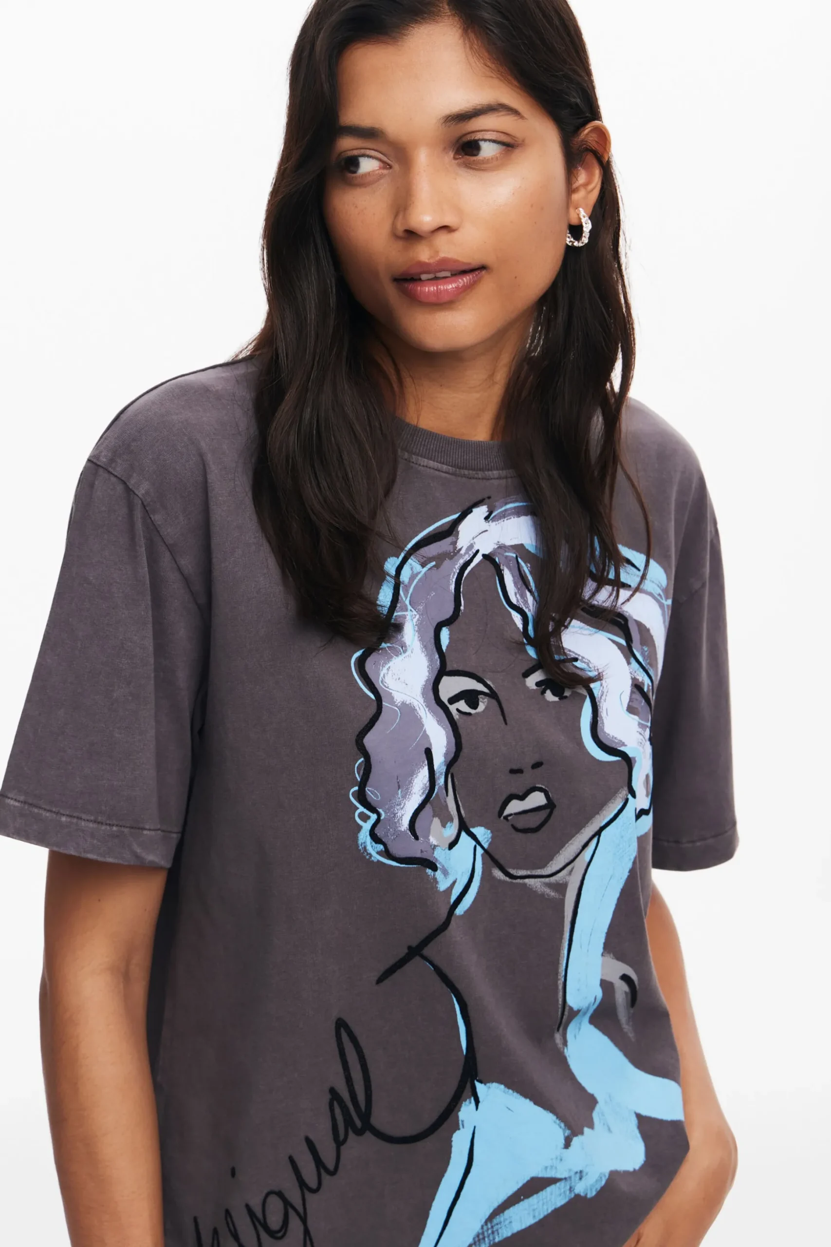 Face illustration T-shirt