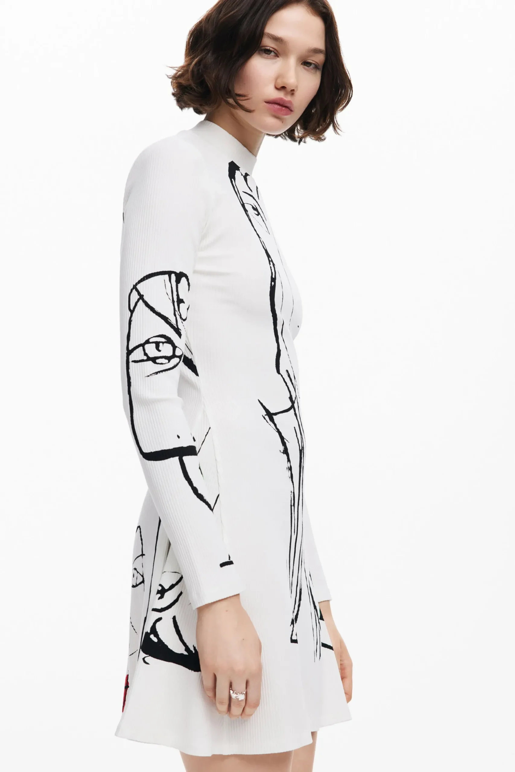 Face print dress