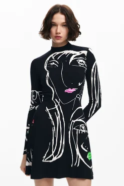 Face print dress