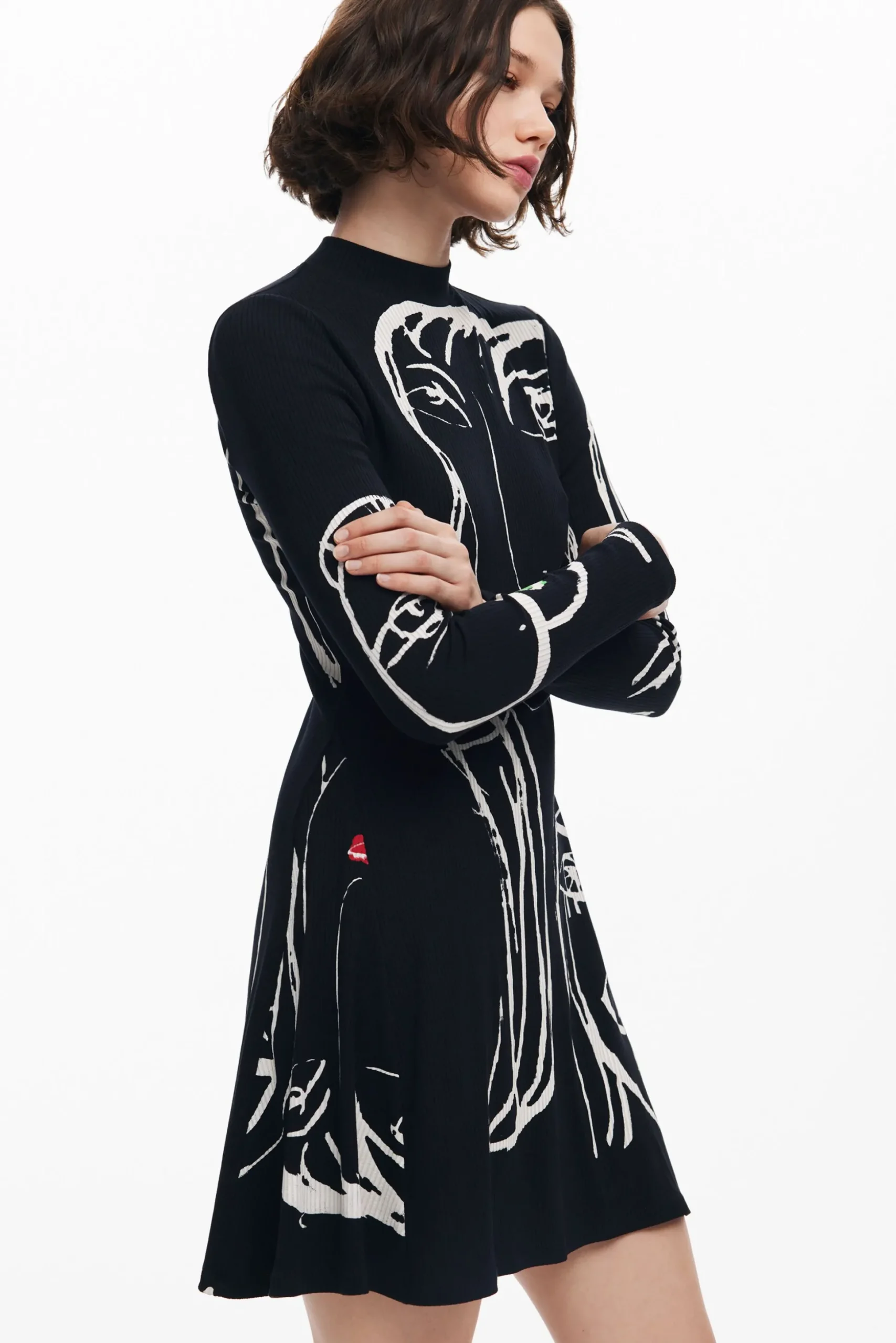 Face print dress