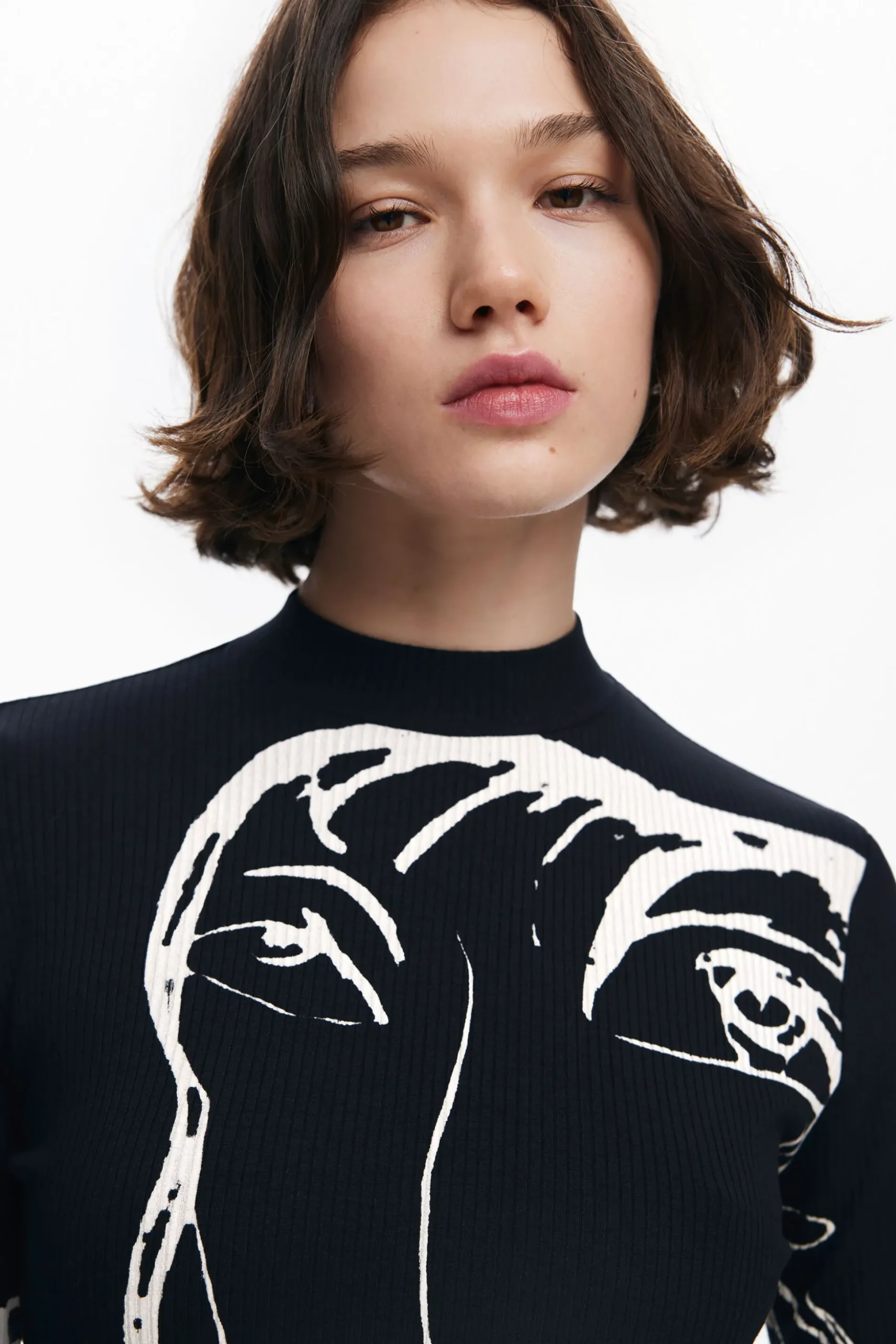 Face print dress
