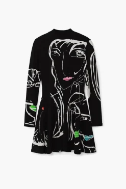 Face print dress