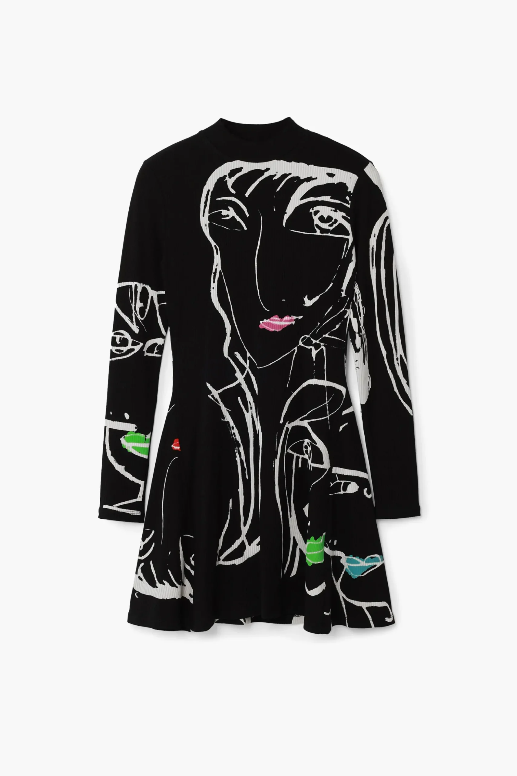 Face print dress
