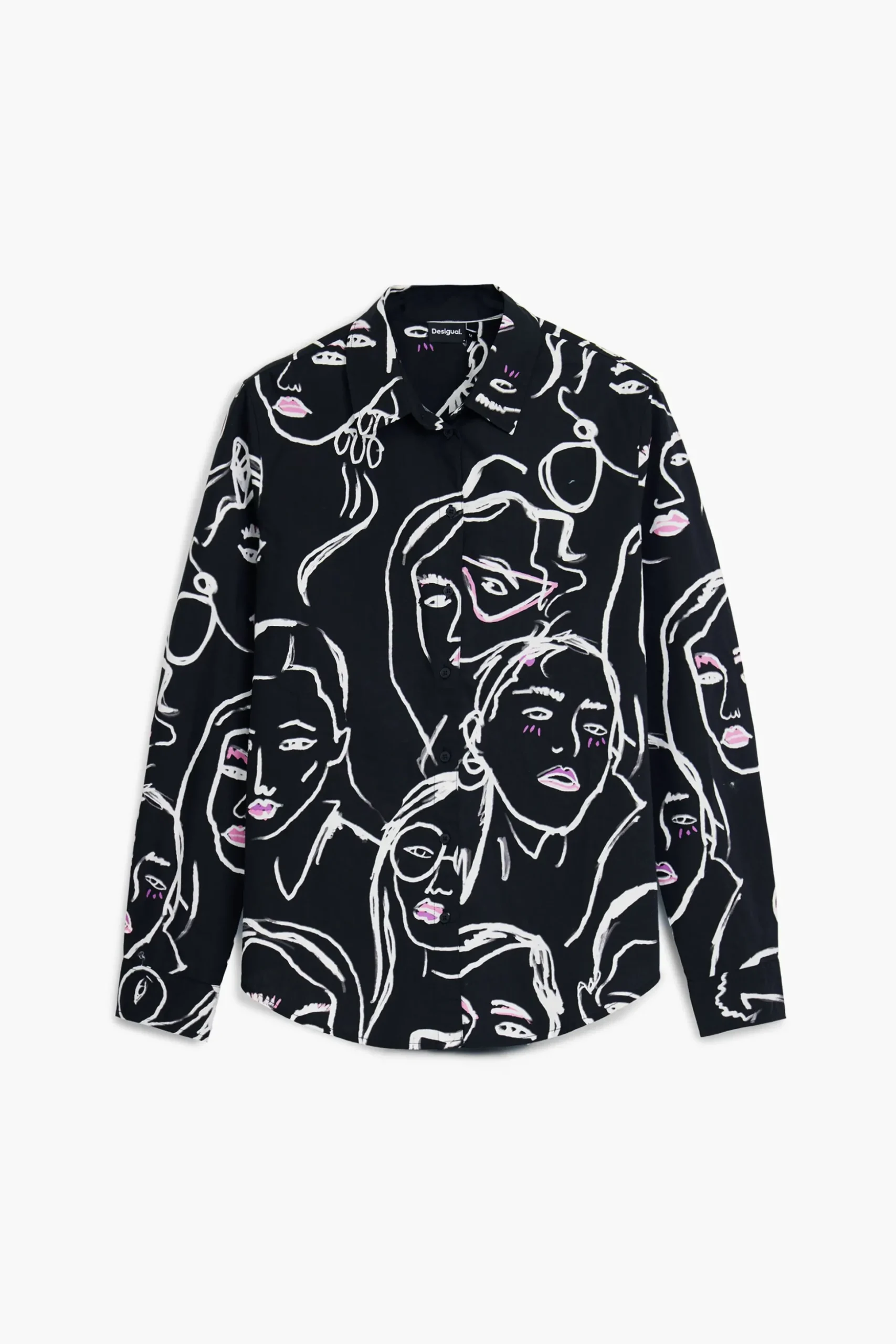 Face print shirt