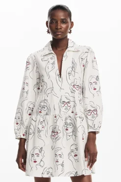 Faces dress