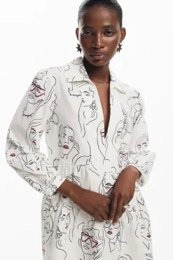 Faces dress
