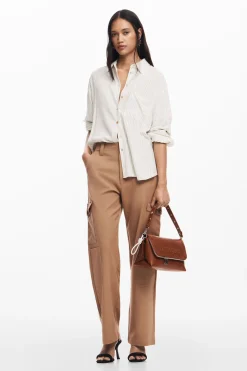Faux leather crossbody bag