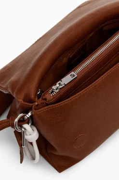 Faux leather crossbody bag
