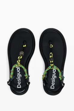 Flat rope sandals