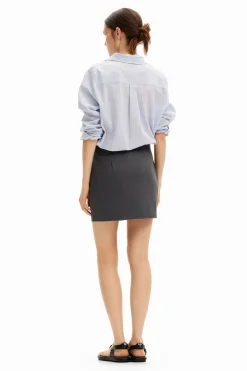 Floral illustration miniskirt