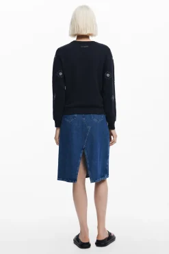 Floral jewel sweatshirt