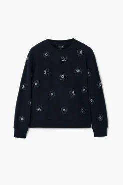 Floral jewel sweatshirt