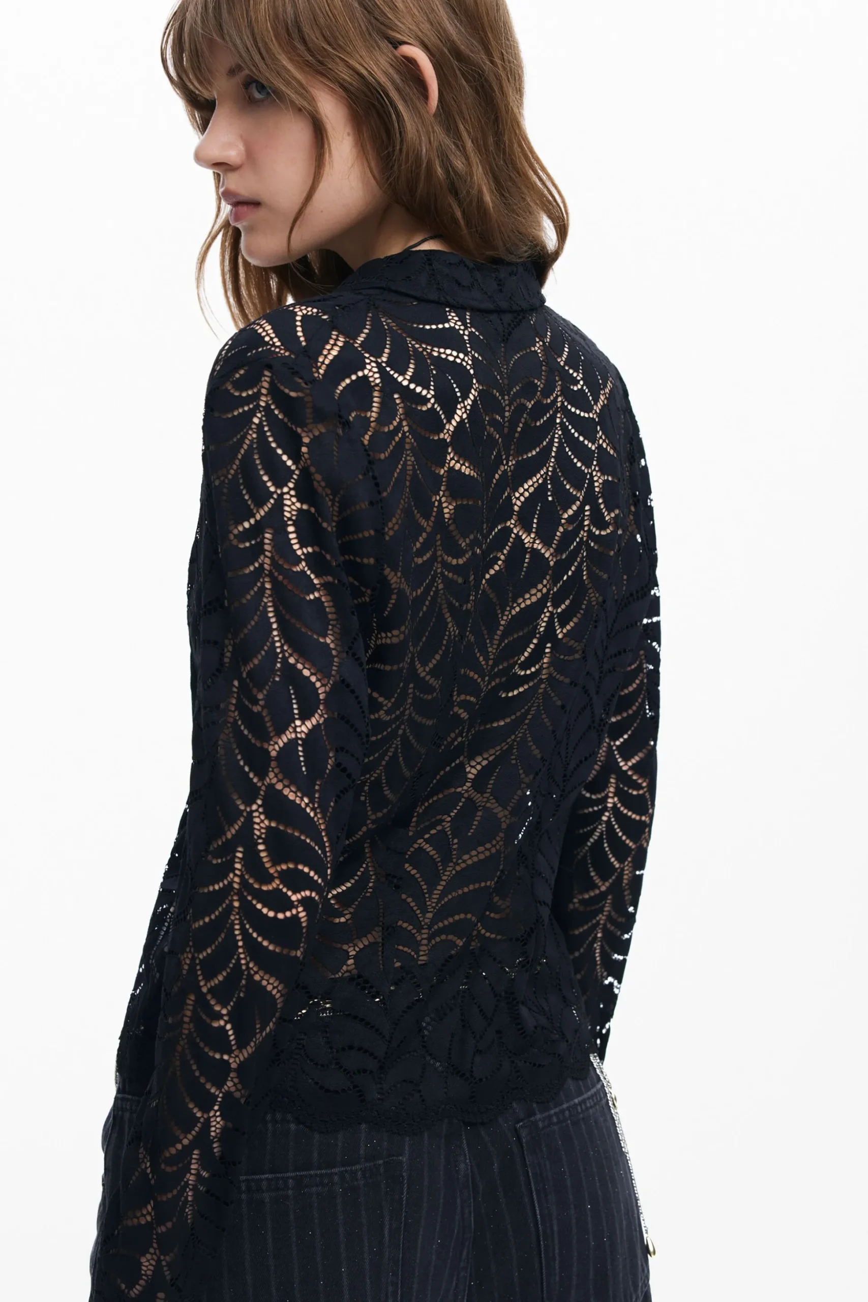 Floral lace blouse