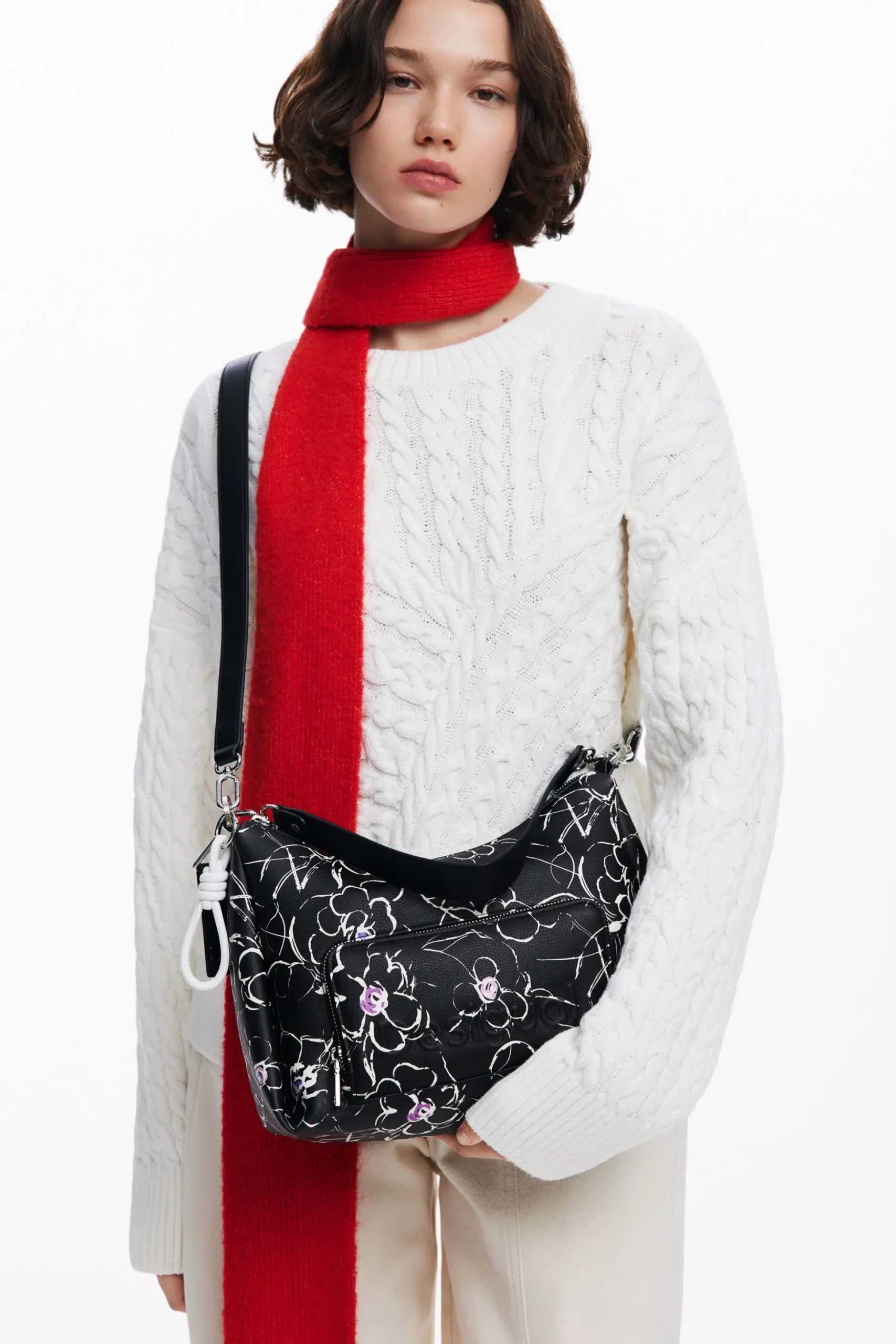 Floral M crossbody bag