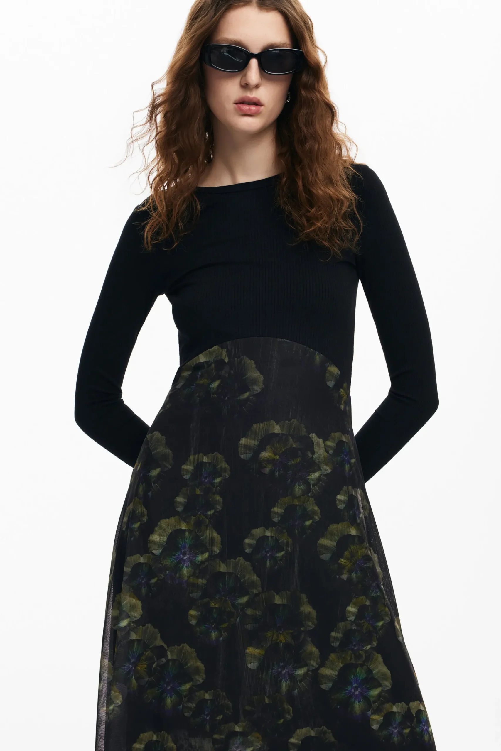 Floral midi dress M. Christian Lacroix